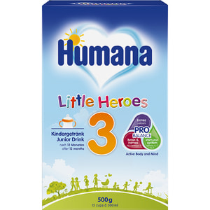 Суміш суха молочна дитяча HUMANA (Хумана) 3 Little Heroes з 12 місяців 500 г