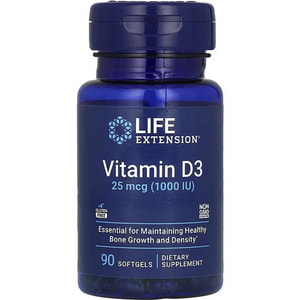 Витамин Д3 LIFE EXTENSION (Лайф Экстэншн) Vitamin D3 1000 МЕ капсулы 90 шт