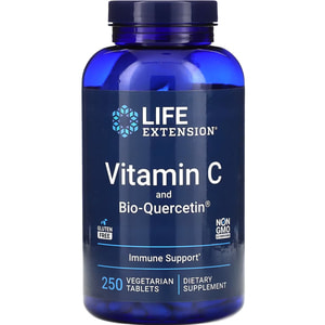 Вітамін С + біо-кверцетин LIFE EXTENSION (Лайф Екстеншн) Vitamin C and Bio-Quercetin Phytosome таблетки 250 шт