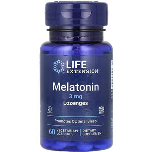 Мелатонін LIFE EXTENSION (Лайф Екстеншн) Melatonin пастилки 3 мг флакон 60 шт