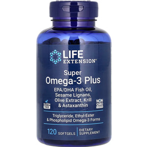 Омега-3 супер+ LIFE EXTENSION (Лайф Екстеншн) Super Omega-3 Plus капсули флакон 120 шт