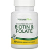 Фолієва кислота та біотин NATURES PLUS (Натурес плюс) Biotin & Folic Acid таблетки пролонгованої дії 30 шт