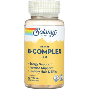 Вітаміни групи В SOLARAY (Солорай) Methyl B-Complex 50 капсули флакон 60 шт