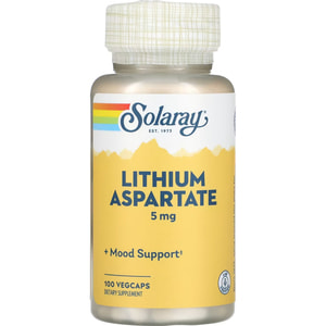 Литий SOLARAY (Солорай) Lithium Aspartate 5 мг капсулы флакон 100 шт