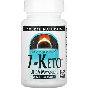 7 кето ДГЕА метаболит SOURCE NATURALS (Сорс Нейчералс) 7-Keto DHEA Metabolite таблетки 50 мг флакон 60 шт