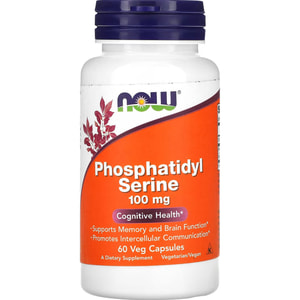 Фосфатидилсерін NOW (Нау) Phosphatidyl Serine 100 мг капсули 60 шт