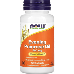 Примулы вечерней масло NOW (Нау) Evening Primrose Oil 500 мг капсулы 100 шт