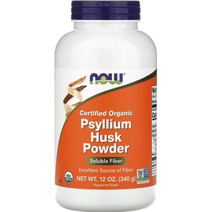 Подорожник органический NOW (Нау) Psyllium Husks порошок 340 г