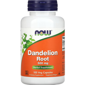 Одуванчика корень NOW (Нау) Dandelion Root капсулы по 500 мг флакон 100 шт