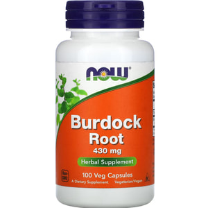 Лопуха корінь NOW (Нау) Burdock Root капсули по 430 мг флакон 100 шт