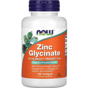 Цинка глицинат NOW (Нау) Zinc Glycinate капсулы 120 шт