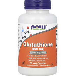 Глутатіон NOW (Нау) Glutathione 500 мг капсули флакон 60 шт