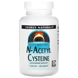 Ацетилцистеїн SOURCE NATURALS (Сорс Нейчералс) N-Acetyl Cysteine 1000 мг таблетки флакон 120 шт