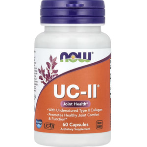 Коллаген типа IІ NOW (Нау) UC-II Type II Collagen для здоровья суставов, неденатурированный капсулы флакон 60 шт