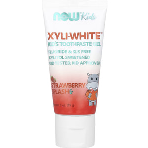 Зубний гель NOW (Нау) Toothpaste Gel Solutions дитячий полуниця 85 г