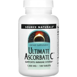 Витамин С SOURCE NATURALS (Сорс Нейчералс) Ultimate Ascorbate C аскорбат 1000 мг таблетки флакон 100 шт