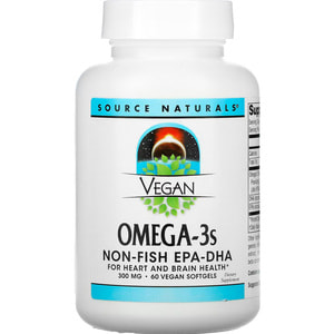 Риб'ячий жир Омега-3 SOURCE NATURALS (Сорс Нейчералс) Omega-3S EPA-DHA для веганів 300 мг капсули 60 шт