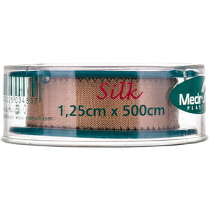 Пластир Medrull Silk (Медрул Сілк) медичний котушковий розмір 1,25 см х 500 см 1 шт