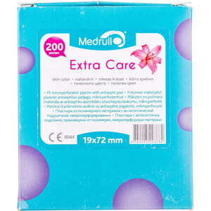 Пластырь Medrull Express Care (Медрулл экспресс) антисептический полимерный размер 7,2 см x 1,9 см 200 шт
