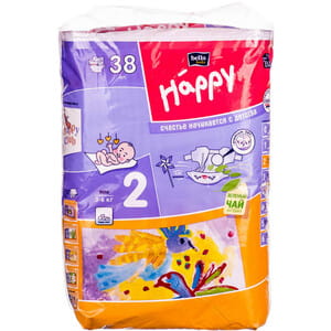 Подгузники для детей BELLA (Белла) Happy Baby Mini 2 (Хеппи Беби мини) от 3 до 6 кг 38 шт