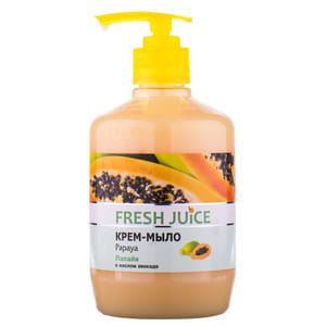 Крем-мыло жидкое FRESH JUICE (Фреш Джус) Papaya Папайя с увлажняющим молочком авокадо 460 мл