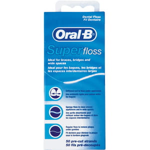 Зубная нить ORAL-B (Орал-би) Super Floss (Супер флосс) 50 м