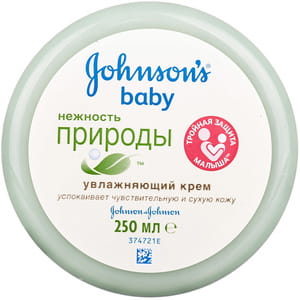 Крем детский JOHNSON (Джонсон) Нежность природы увлажняющий 250 мл