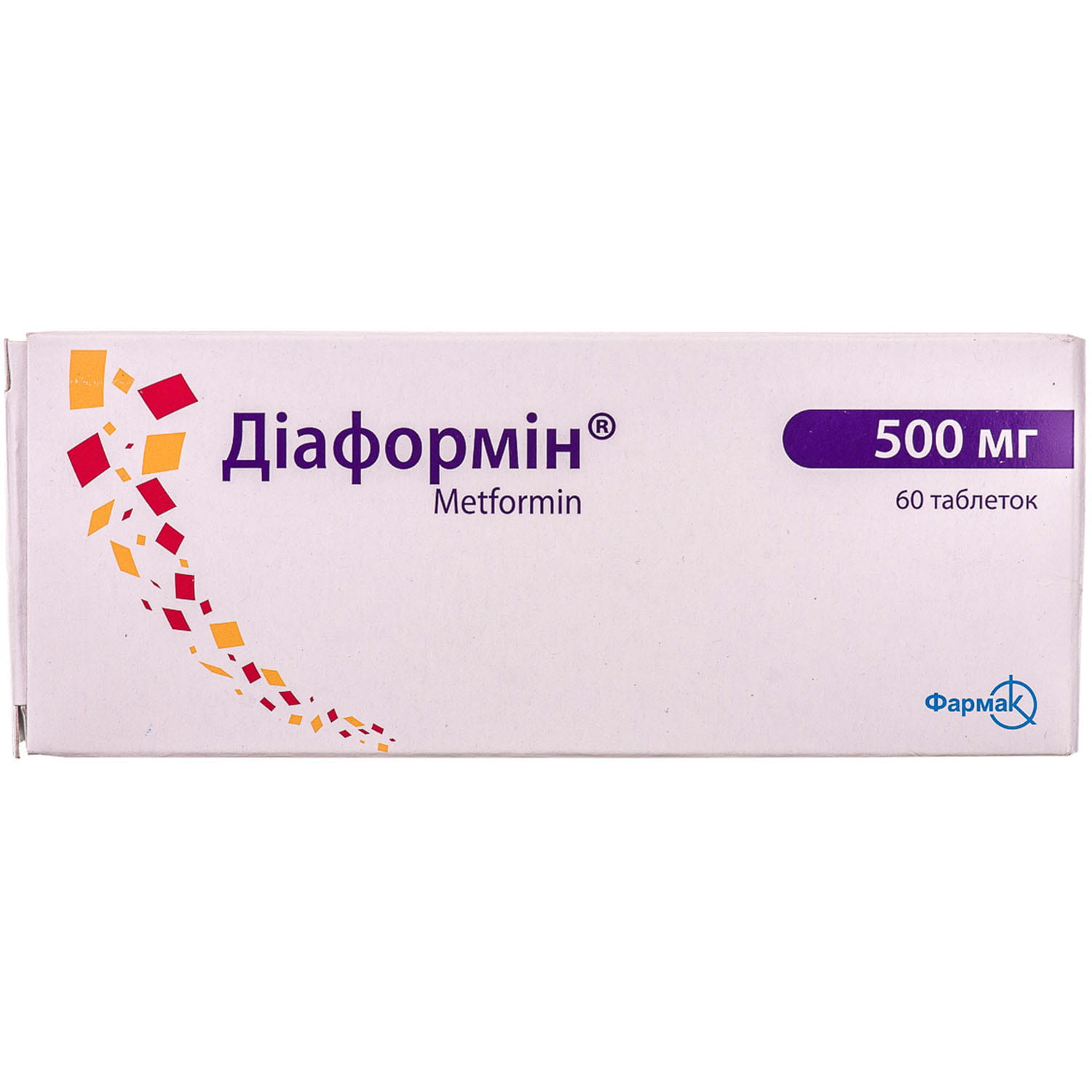 Диаформин таблетки по 500 мг 6 блистеров по 10 шт (4823002221282) Фармак  (Украина) - инструкция, купить по низкой цене в Украине | Аналоги, отзывы -  МИС Аптека 9-1-1