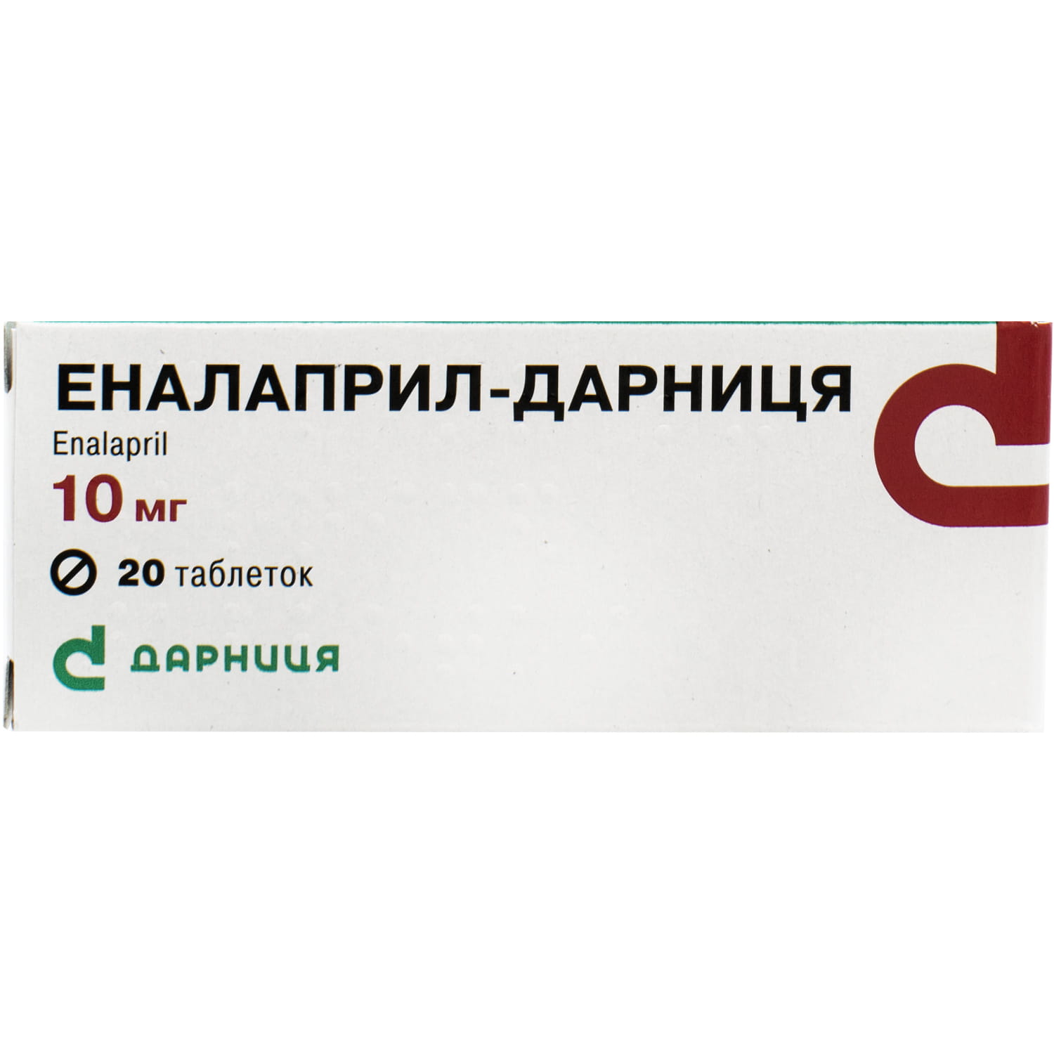 Эналаприл-Дарница таблетки по 10 мг 2 блистера по 10 шт (4823006402205)  Дарница (Украина) - инструкция, купить по низкой цене в Украине | Аналоги,  отзывы - МИС Аптека 9-1-1