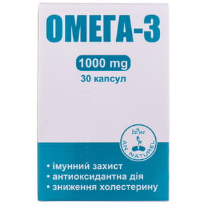 Капсулы для нормализации обмена веществ ENJEE (Энжи) Омега 3 по 1000 мг 30 шт