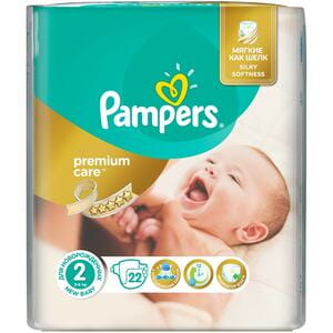 Подгузники для детей PAMPERS Premium Care (Памперс Премиум) Mini (мини) 2 от 3 до 6 кг 22 шт