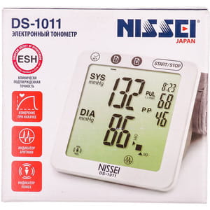 Измеритель (тонометр) артериального давления NISSEI (Ниссей) модель DS-1011 автоматический с адаптером