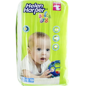 Подгузники для детей Helen Harper (Хелен Харпер) SOFT DRY MIDI (Софт драй Миди) от 4 до 9 кг 56 шт