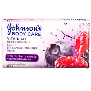 Мыло JOHNSON'S Body Care (Джонсон) Vita Rich восстанавливающее с экстрактом малины 125 г