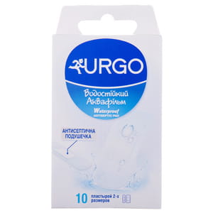 Пластир URGO (Урго) Аквафільм антисептичний водостійкий 10 шт