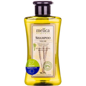 Шампунь MELICA ORGANIC (Меліса Органік) для об'єму волосся з кератином та ектрактом меду 300 мл