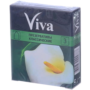 Презервативы латексные VIVA (Вива) классические 3 шт