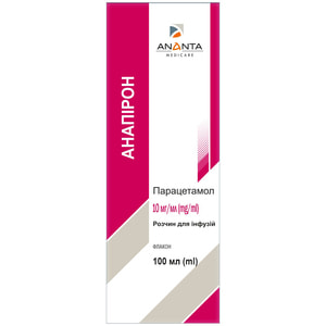 Анапирон (парацетамол) р-р д/инф. 10мг/мл фл. 100мл