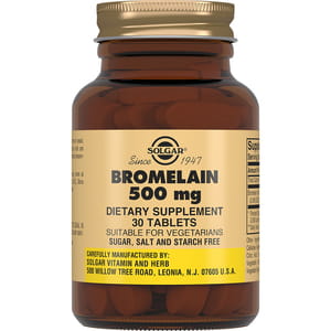 Бромелайн SOLGAR (Солгар) таблетки по 500 мг флакон 30 шт