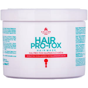 Крем-маска для волос KALLOS Hair Pro-tox (Каллос Хэир Про-токс) с кератином, коллагеном и гиалуроновой кислотой 500 мл