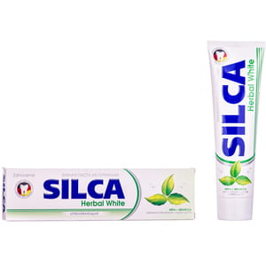 Зубная паста SILCA Herbal White (СИЛКА Хэрбал вайт) отбеливающая 100 мл