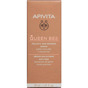 Сироватка для обличчя APIVITA (Апівіта) QUEEN BEE (Квін Бі) для комплексного захисту від старіння шкіри з грецьким маточним молочком в ліпосомах 30 мл