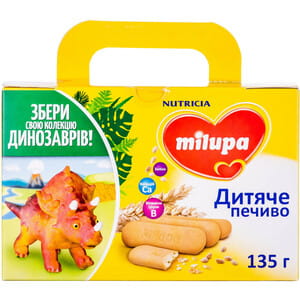 Печенье детское Нутриция Milupa (Милупа) Пшеничное с 6 месяцев 135 г + игрушка