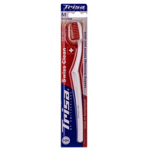Зубная щетка TRISA (Триса) Swiss Clean (Свис клин) со щетиной средней жесткости 1 шт