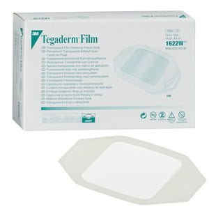 Повязка Tegaderm Film (Тегадерм) 1622W прозрачная пленочная размер 4,4 см x 4,4 см 1 шт
