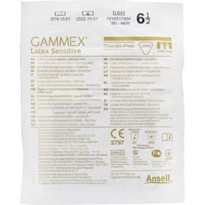 Перчатки хирургические стерильные латексные неприпудренные Gammex (Гамекс) Latex Sensitive размер 6,5 1 пара