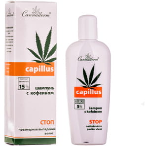 Шампунь для волос CANNADERM (Каннадерм) Capillus (Капилус) против выпадения и перхоти с кофеином 150 мл
