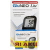 Комплект акційний GluNEO Lite: система моніторингу рівня глюкози у крові (глюкометр) GluNEO Lite +тест-смужки контролю рівня глюкози GluNEO Lite 50 шт