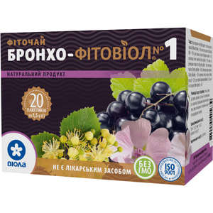 Фиточай Бронхо-фитовиол №1 в фильтр-пакетах по 1,5 г 20 шт