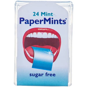 Пластинки освежающие PaperMints (Пейпер Минтс) мятные без сахара 24шт